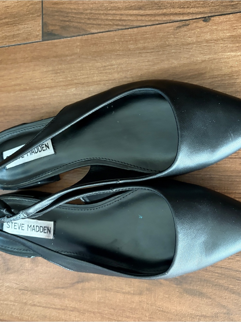 Steve Madden Black Women's Slingback Flats